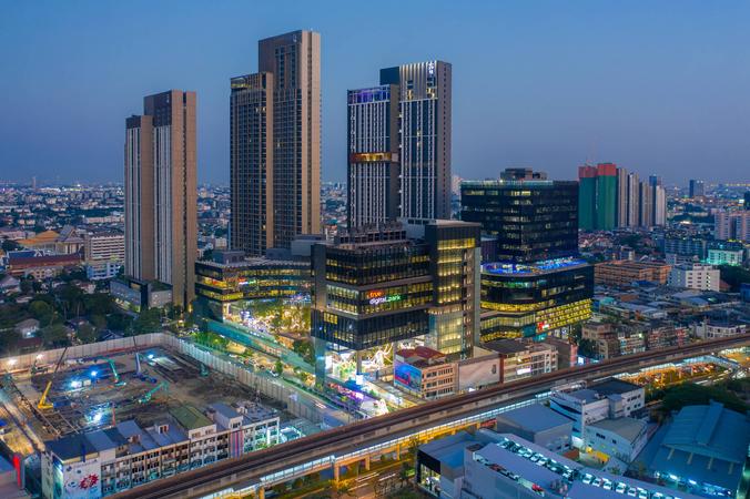 Bangkok city and commercial district